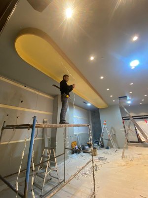 Transparan gergi tavan  modelleri