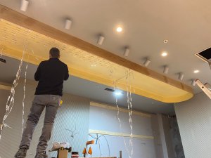 Transparan gergi tavan  modelleri